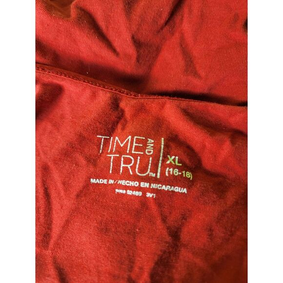 Time And Tru Girls Tank Top Red Size XL 16-18 - Picture 5 of 6